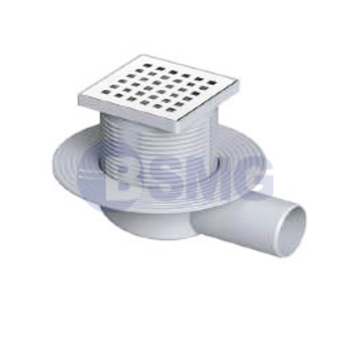 აბაზანის ტრაპი ხრახნით (გვერდითი) 10X10 CM Ø50 180 MM / YALITIM UYUMLU SİFON 10X10X Y.Ç. Ø50 180 MM	 028849