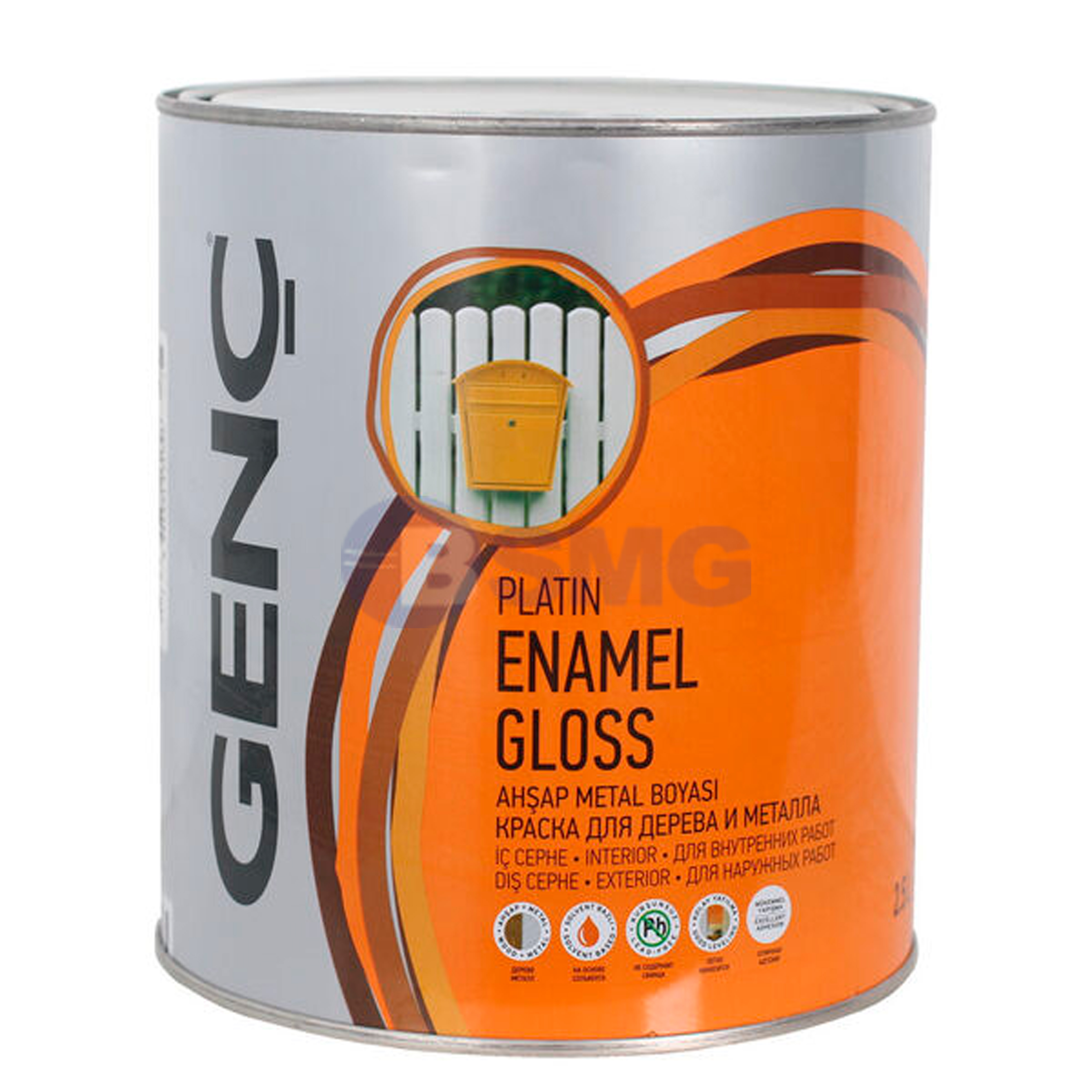 საღებავი ხისა და მეტალისთვის გლუვი 0.75 ლტ "SILVER"-9103 (შავი)   003200