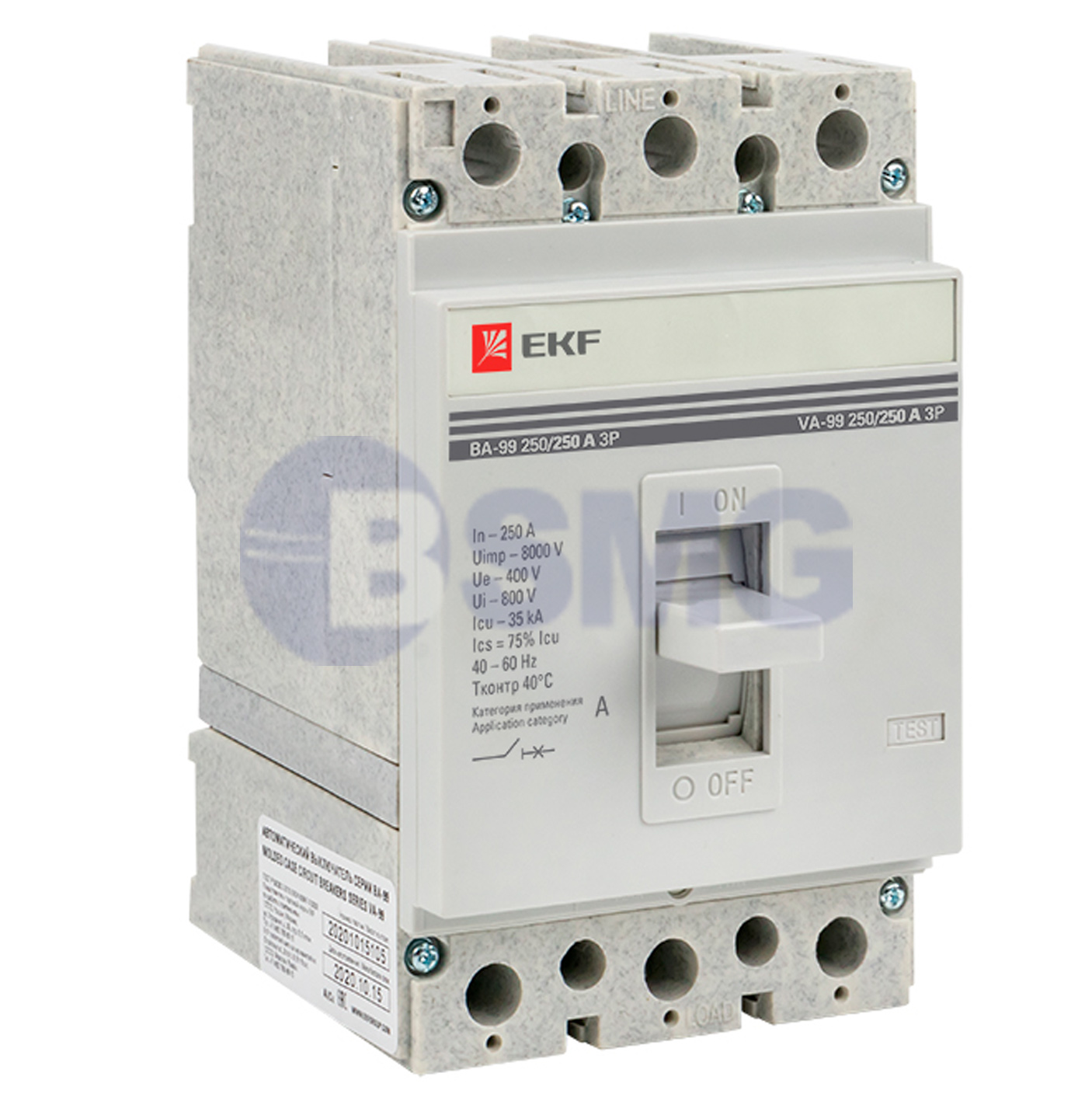 ავტ.ამომრთველი EKF BA-99 250/250 3P35KA    027075