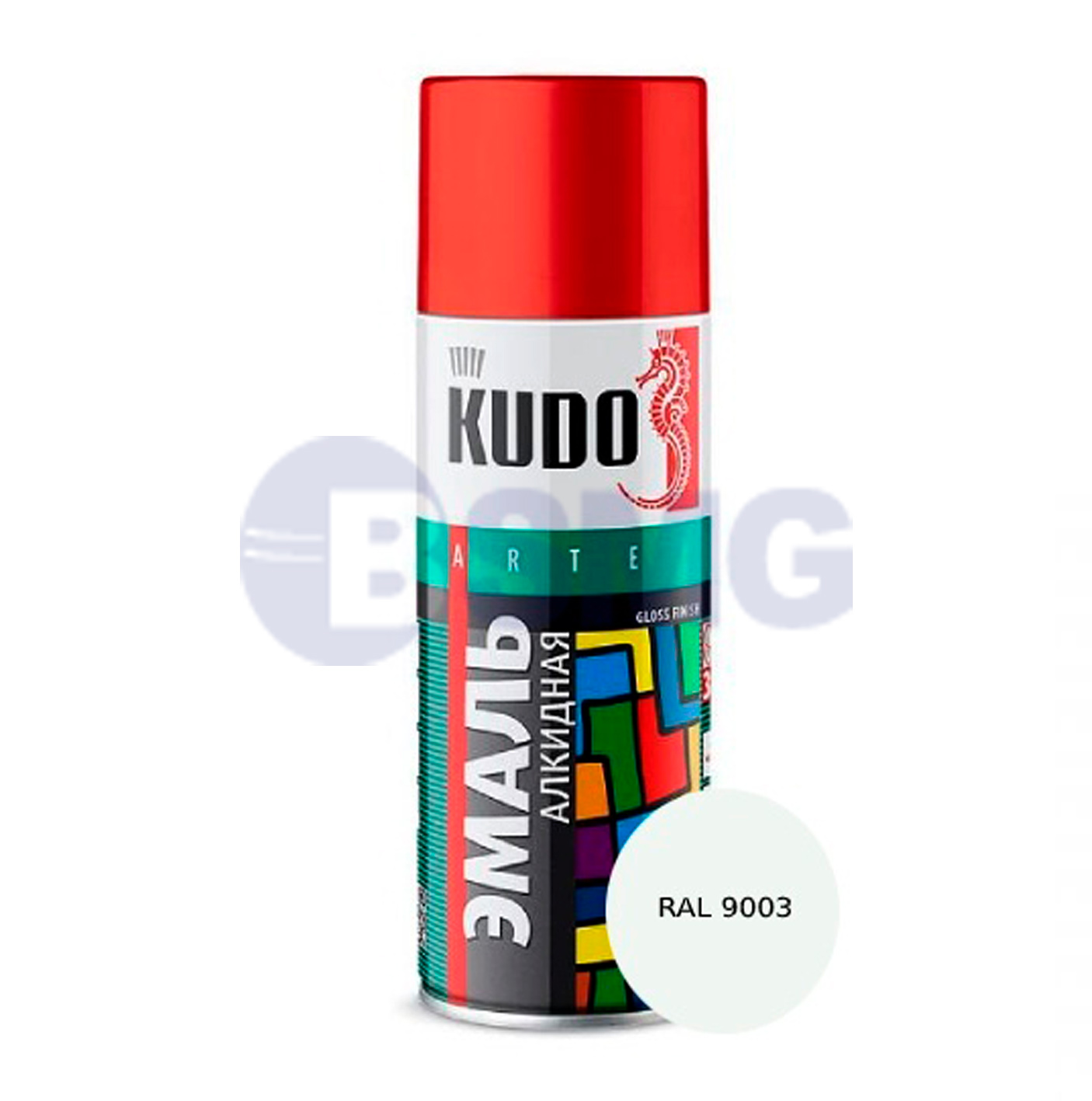 უნივერსალური ემალი თეთრი გლუვი, აეროზოლი (520 მლ)KU-1101 025040