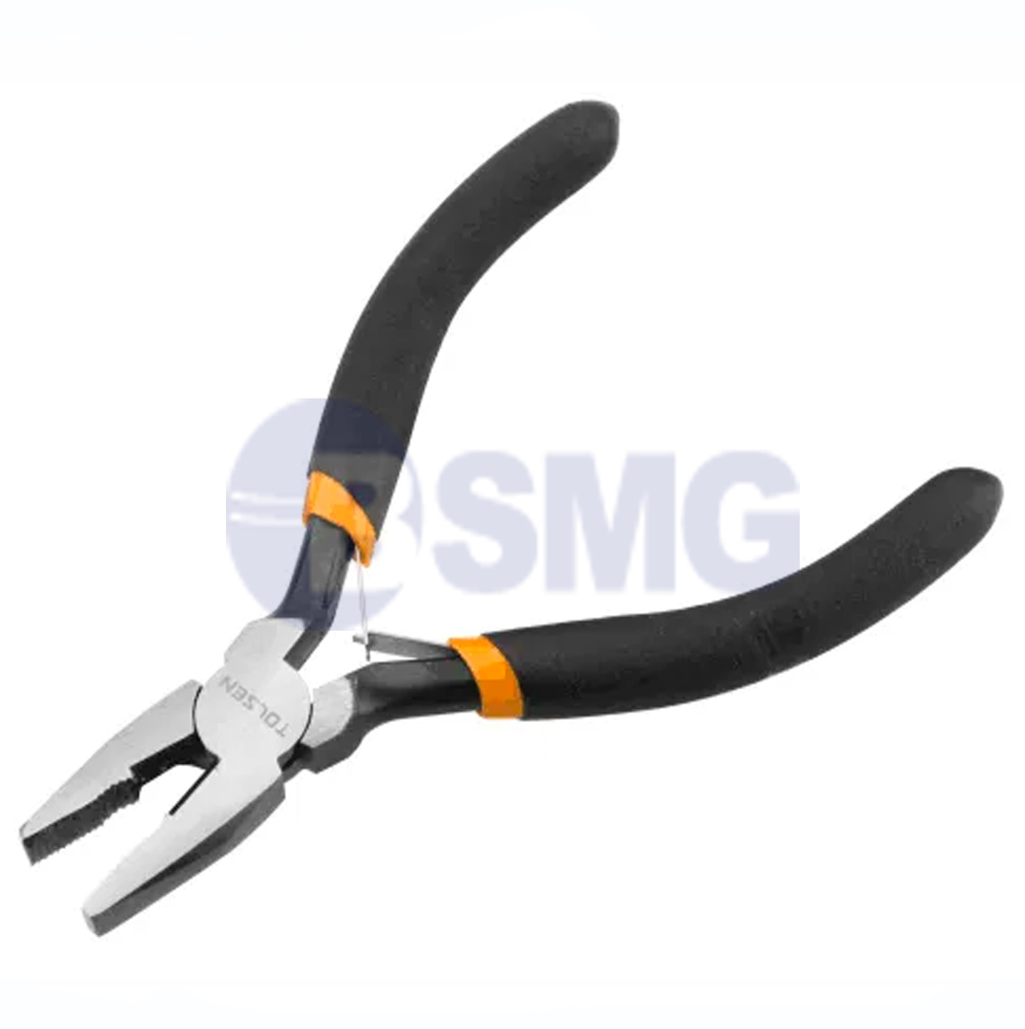 TOL456-10030 მინი ბრტყელტუჩა მეტალის რეზინის სახელურით 115mm,4.5"	   005996