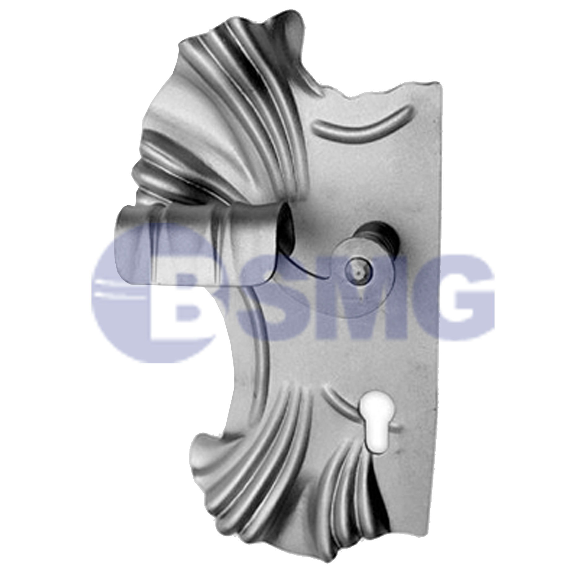 ლითონის კარის სახელური  15,5*28,5 სმ     013945