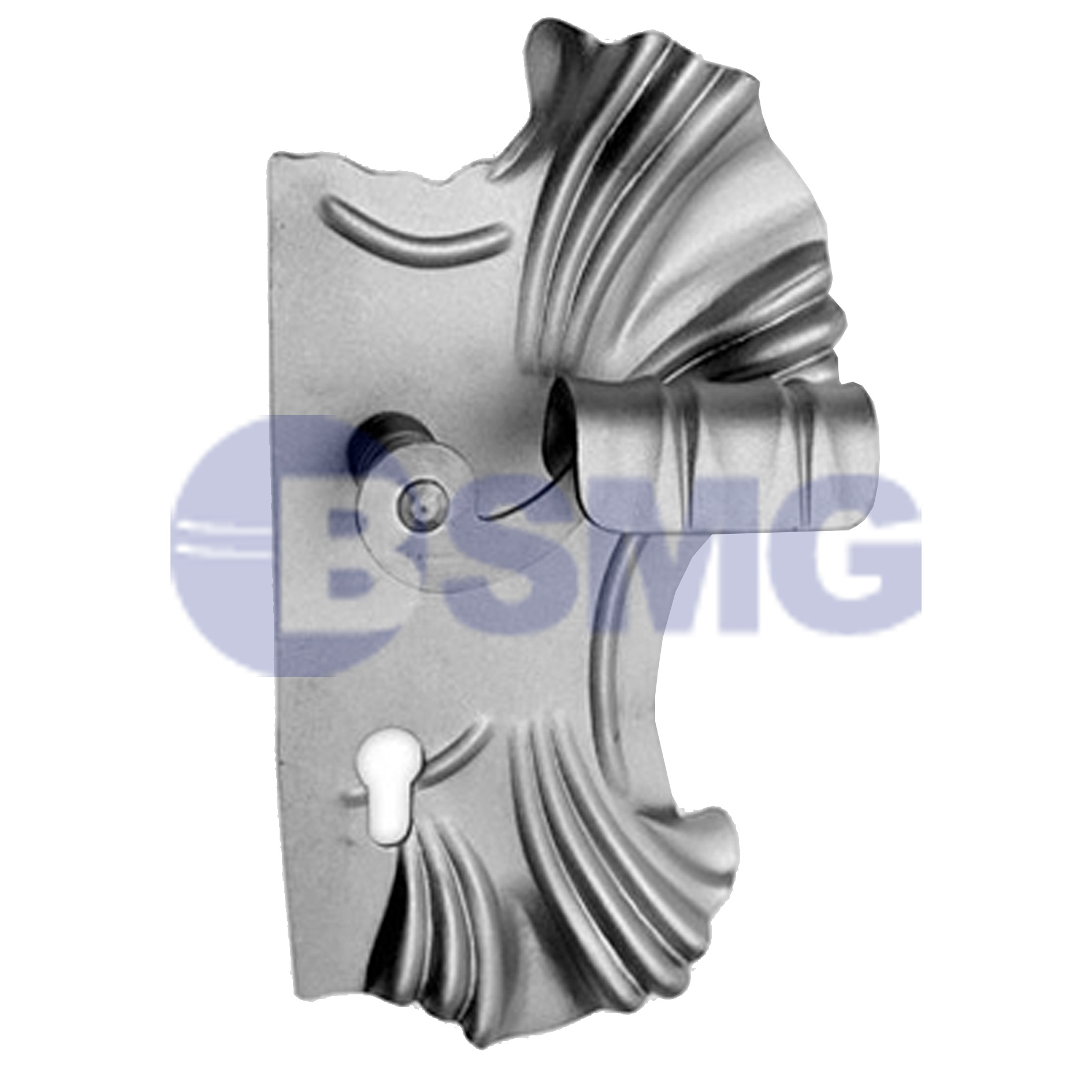 ლითონის კარის სახელური   15,5*28,5 სმ    013944