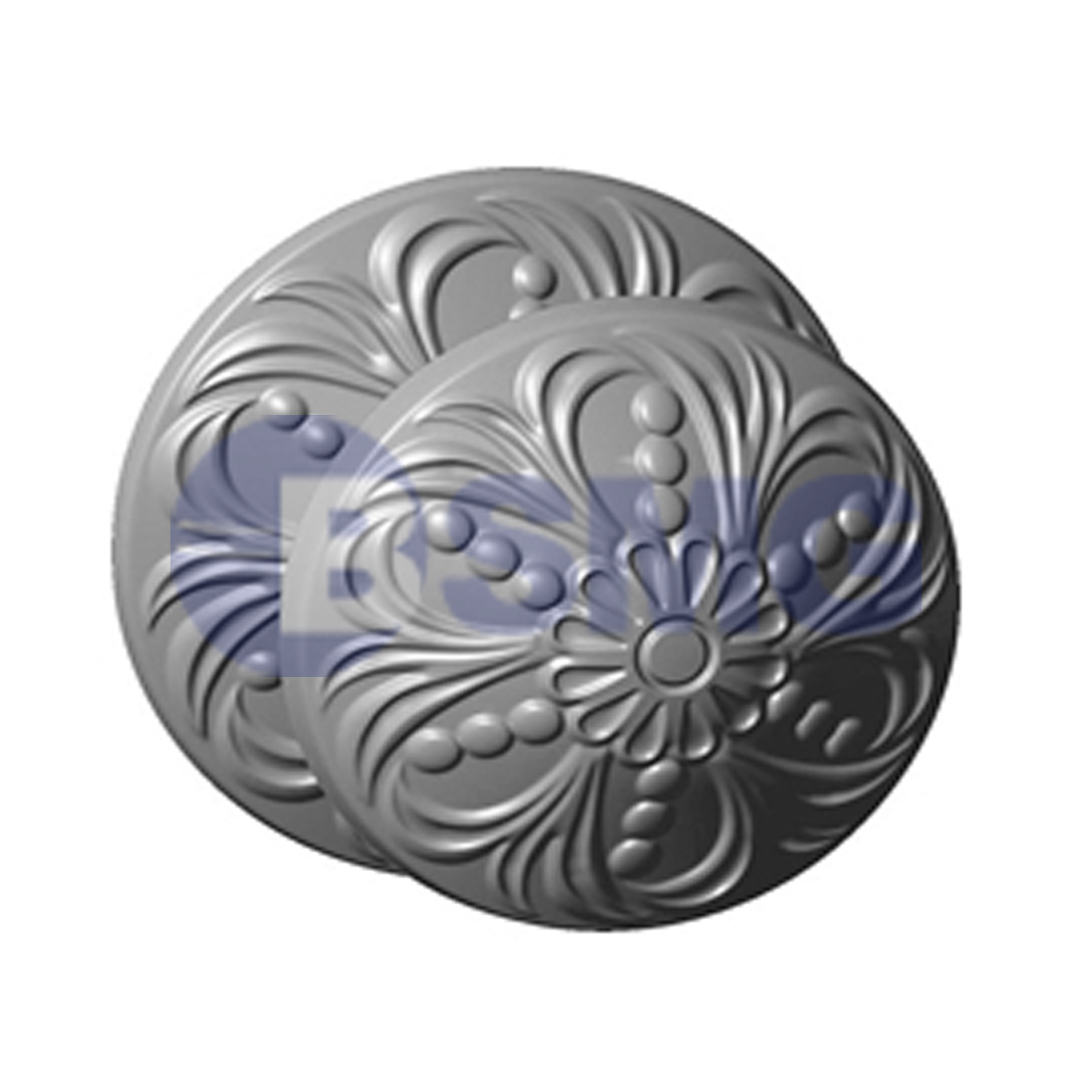 ლითონის კარის სახელური    Ø9*6.7 სმ   010567