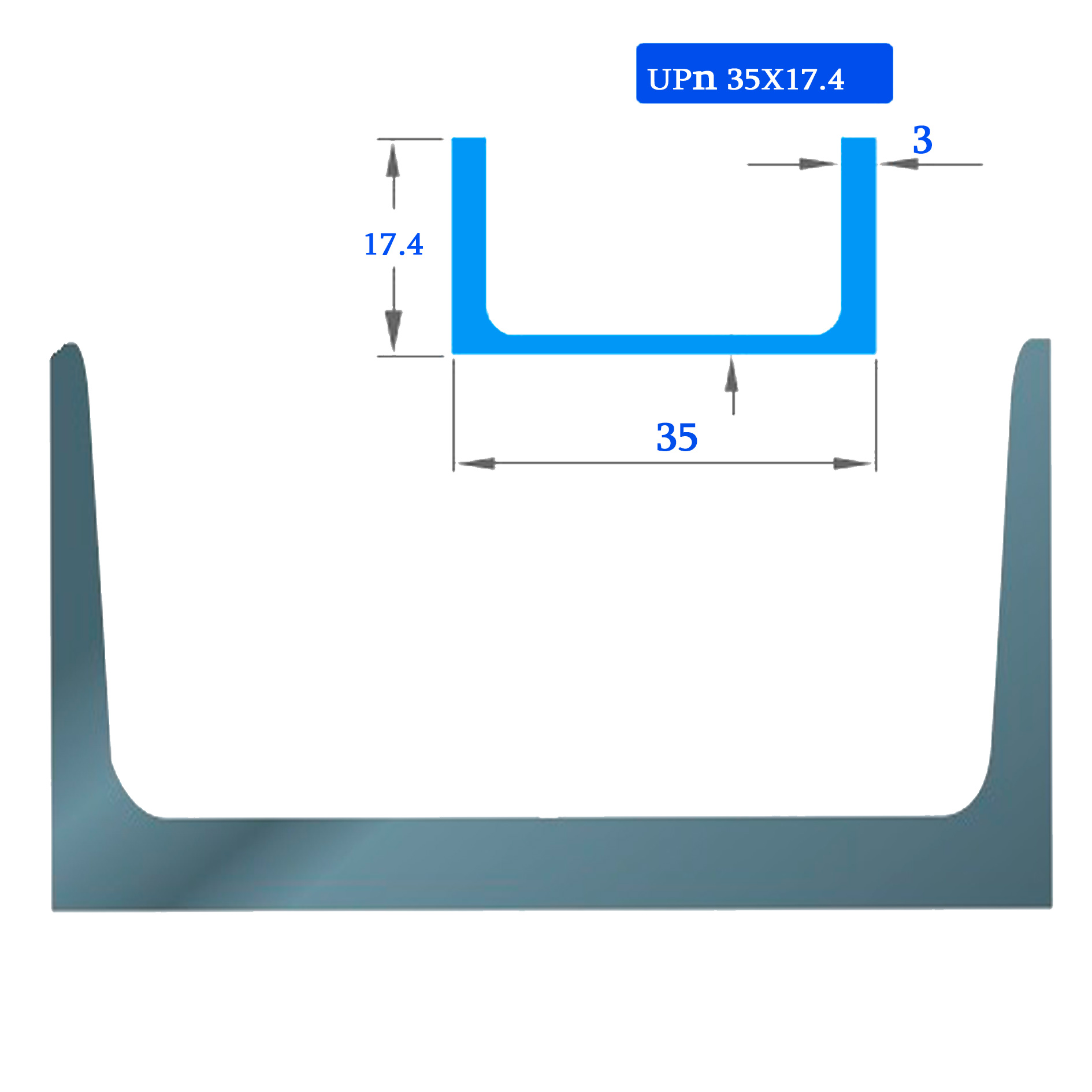 შველერი UPN 35X17 003270