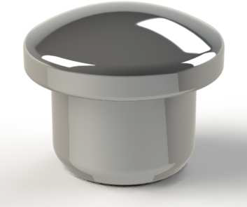 16მმ მილის საცობი (2.0) (ვერცხლი) 006300