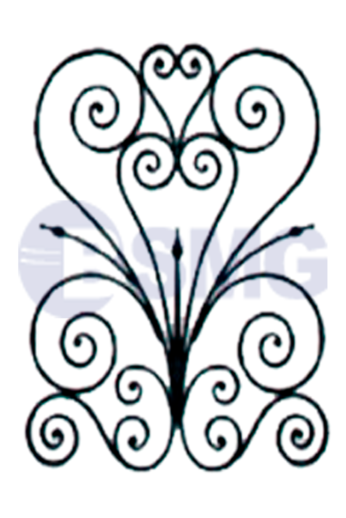 მოაჯირის კონსტრუქცია  80*103სმ   011387