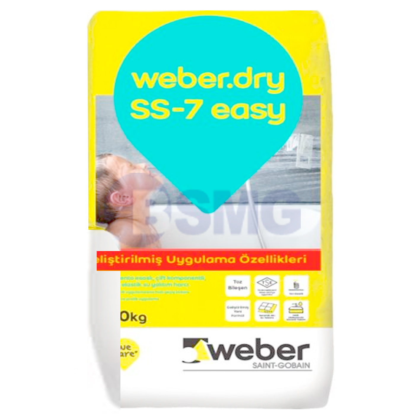 გიდროიზოლაცია WEBER DRY ss-7 toz 20კგ  025555