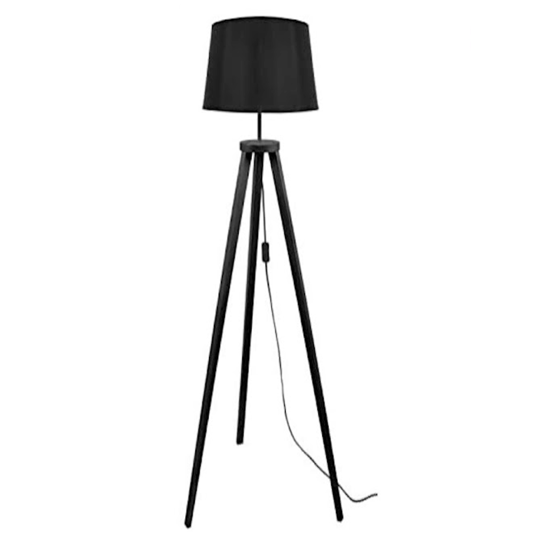 ჭაღი YF018D-W შავი  019086