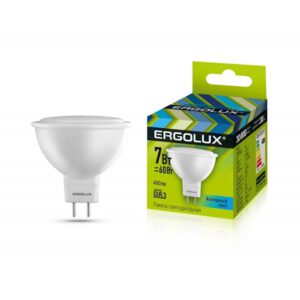 Ergolux Led Lamp LED-JCDR-9W-GU5.3-3K ნათურა ლედ განათებით ეკონომიური 9 ვატი   თბილი ნათება    022968